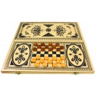 Backgammon, Dame ca. 40 x 40 cm