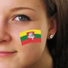 Fan-Tatoo (Tätowierung-Aufkleber) "Litauen"