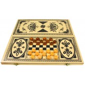 Backgammon, Dame ca. 40 x 40 cm