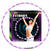 Hula Hoop "FITBODY", mit 22 LED (purpur), D-70 cm