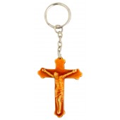 Schlüsselanhänger "Kreuz" aus Kunststoff H-5,5 cm 