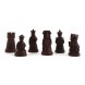 Schachspiel Set Holzbox ca. 44x44x9 cm mit 32 Chinesische Spielfiguren, rot