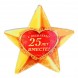 Stern aus Keramik "Herzlichen Glückwunsch! 25 Jahre zusammen!"
