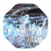 Магнит "Волки", восьмиугольный, 6 x 6 см, MA-12905