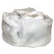 Шапка-ушанка с кокардой белая 62 размер 