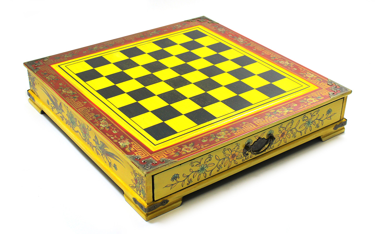32 Chinesische Schachspiel Holzbox 26x25.5x6.5cm Spielfiguren Weihnachten Gift 